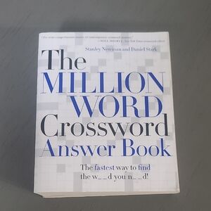 The Million Word Crossword Answer Book - White and Blue